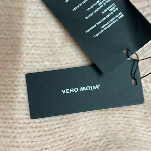 New Vero Moda Diana High Neck Super Soft Pink Sweater - Picture 7 of 13